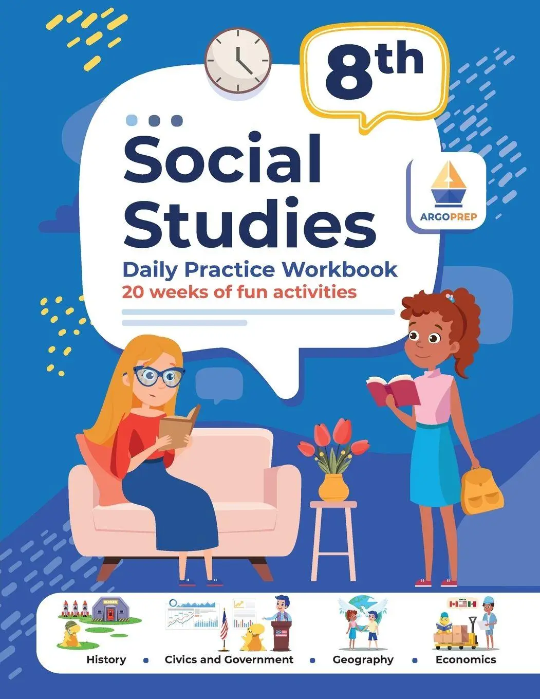 Cover: 9781962936071 | 8th Grade Social Studies | Argoprep | Taschenbuch | Englisch | 2023