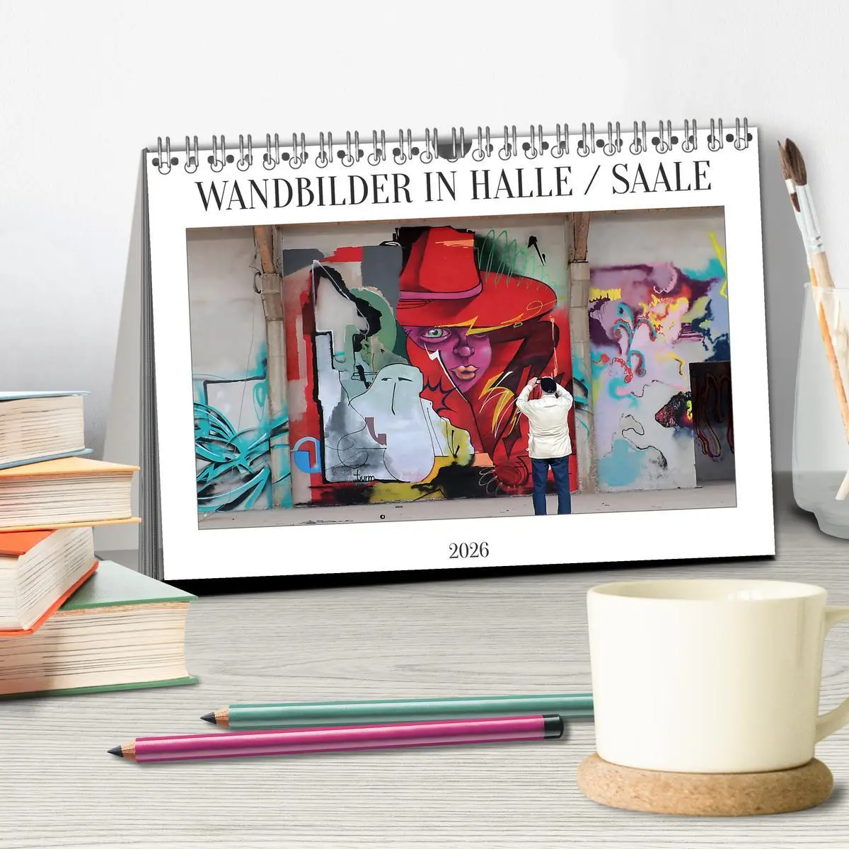 Bild: 9783457526071 | WANDBILDER IN HALLE / SAALE (Tischkalender 2026 DIN A5 quer),...