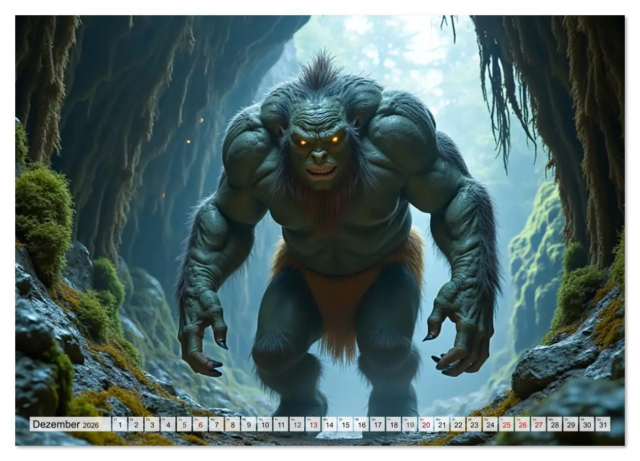 Bild: 9783516616071 | Trolle - Skandinaviens geheime Herrscher (Wandkalender 2026 DIN A3...