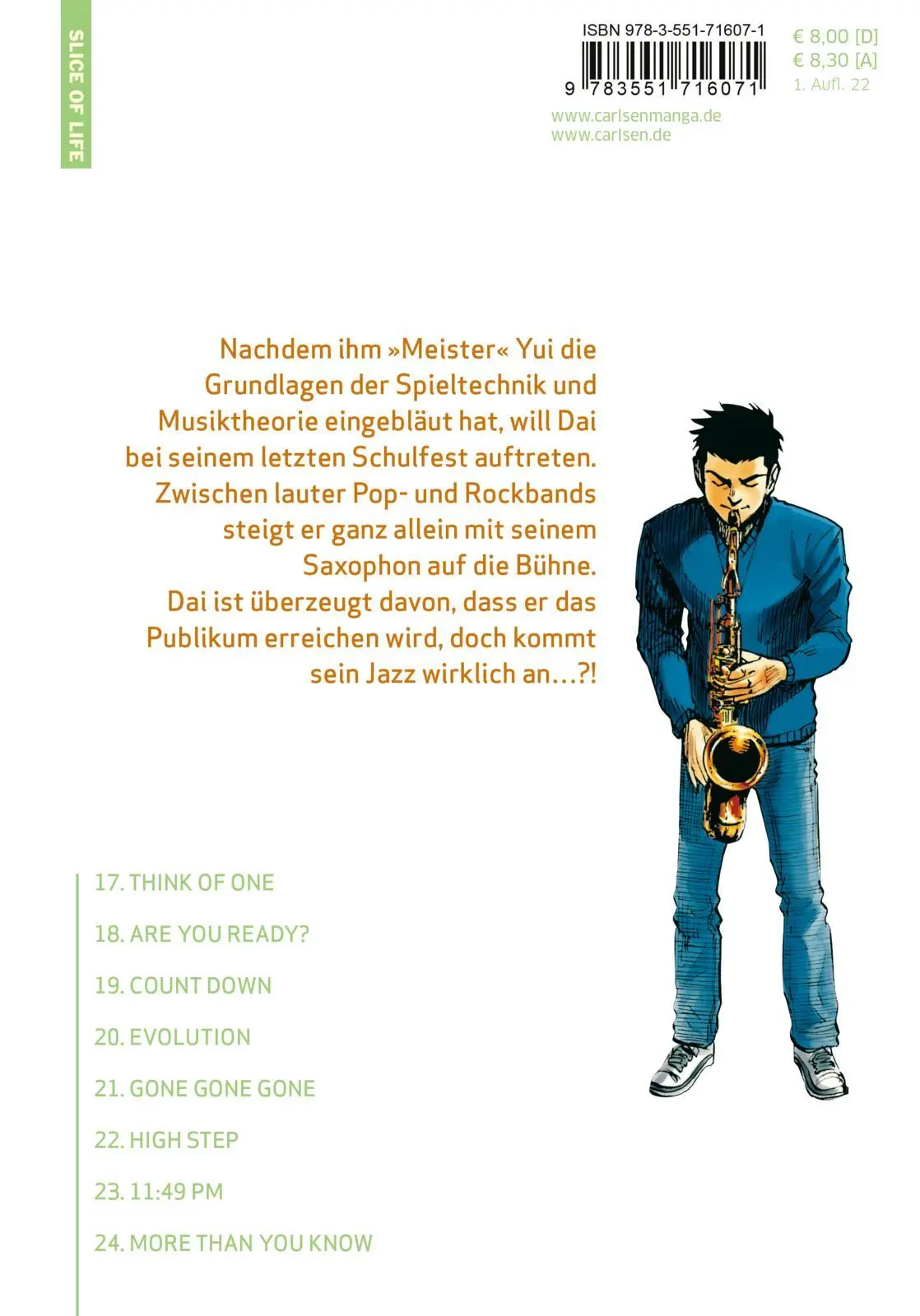 Rückseite: 9783551716071 | Blue Giant 3 | Shinichi Ishizuka | Taschenbuch | Blue Giant | 208 S.