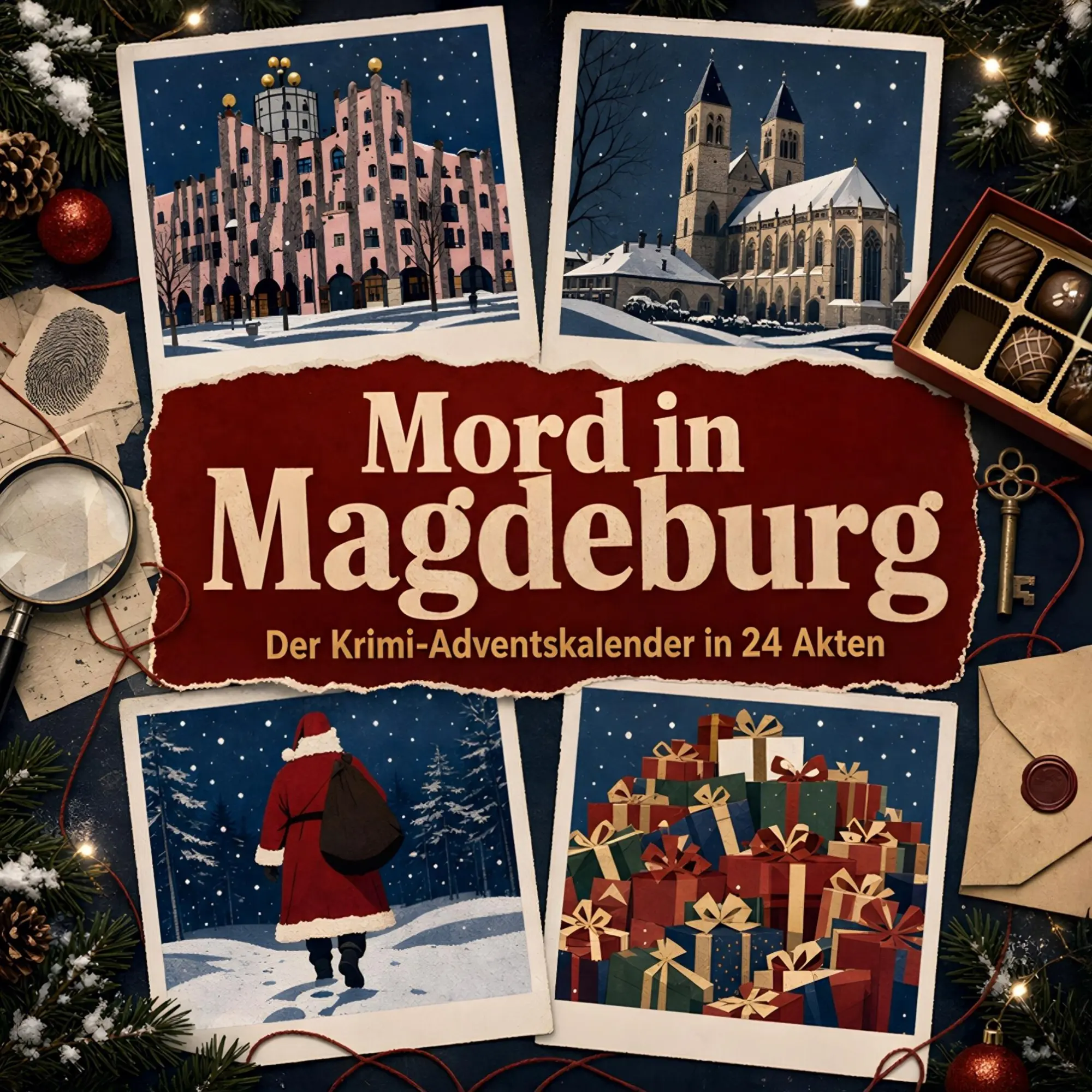 Cover: 9783696116071 | Mord in Magdeburg | Der Krimi-Adventskalender in 24 Akten | Müller