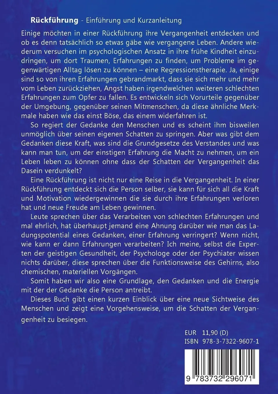 Rückseite: 9783732296071 | Rückführung | - Einführung und Kurzanleitung - | Wolfgang Fries | Buch