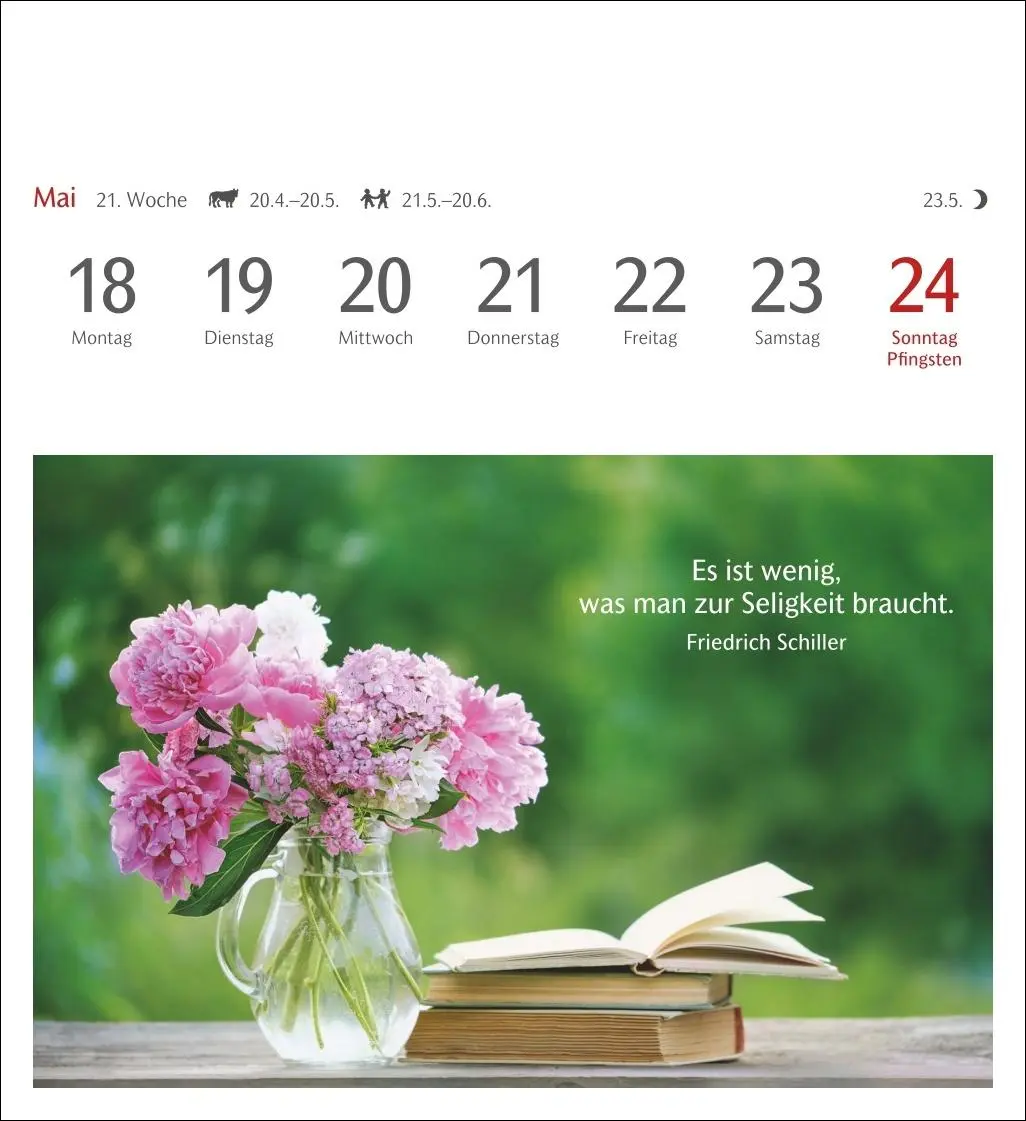 Bild: 9783840036071 | Momente des Glücks Postkartenkalender 2026 - Wochenkalender mit...