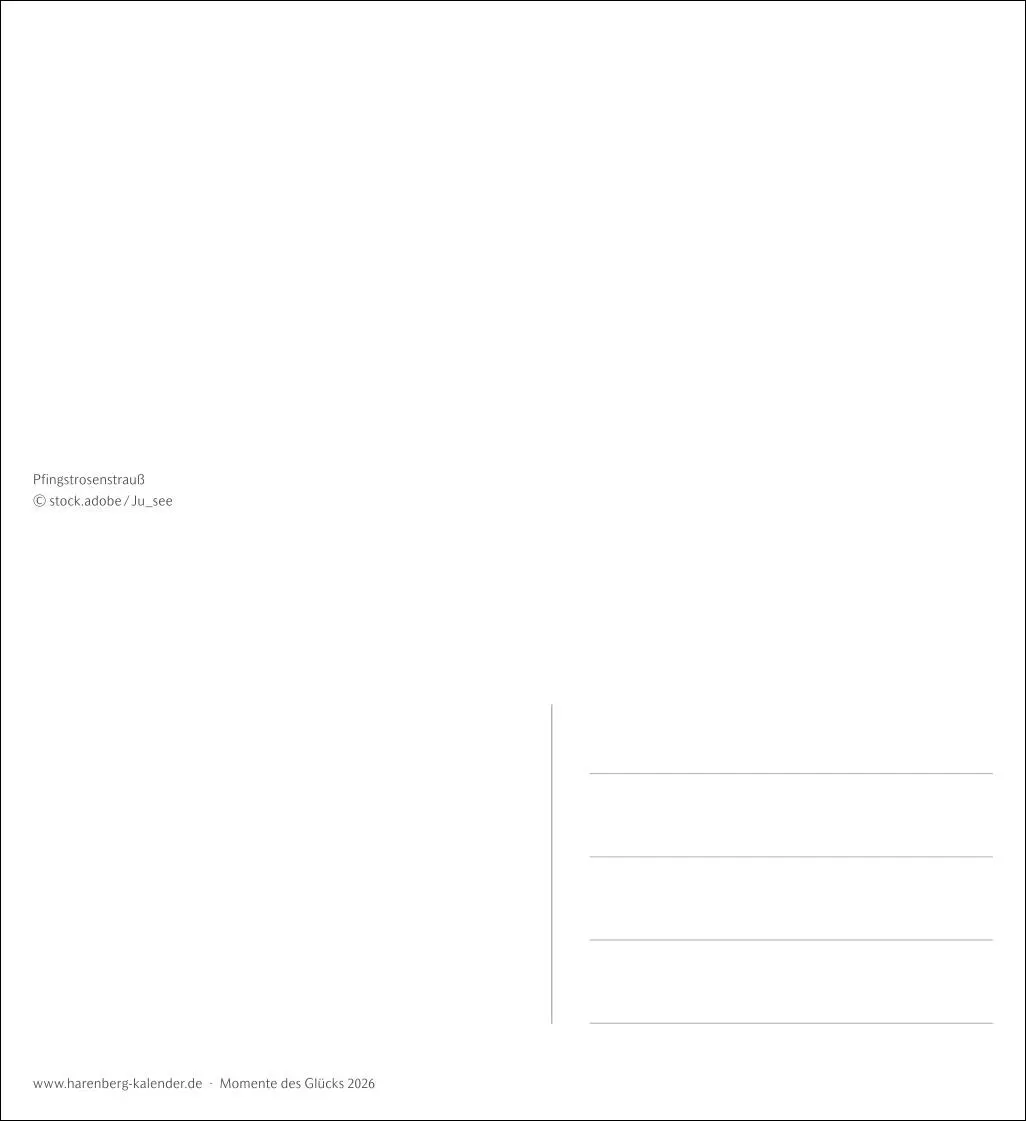 Bild: 9783840036071 | Momente des Glücks Postkartenkalender 2026 - Wochenkalender mit...