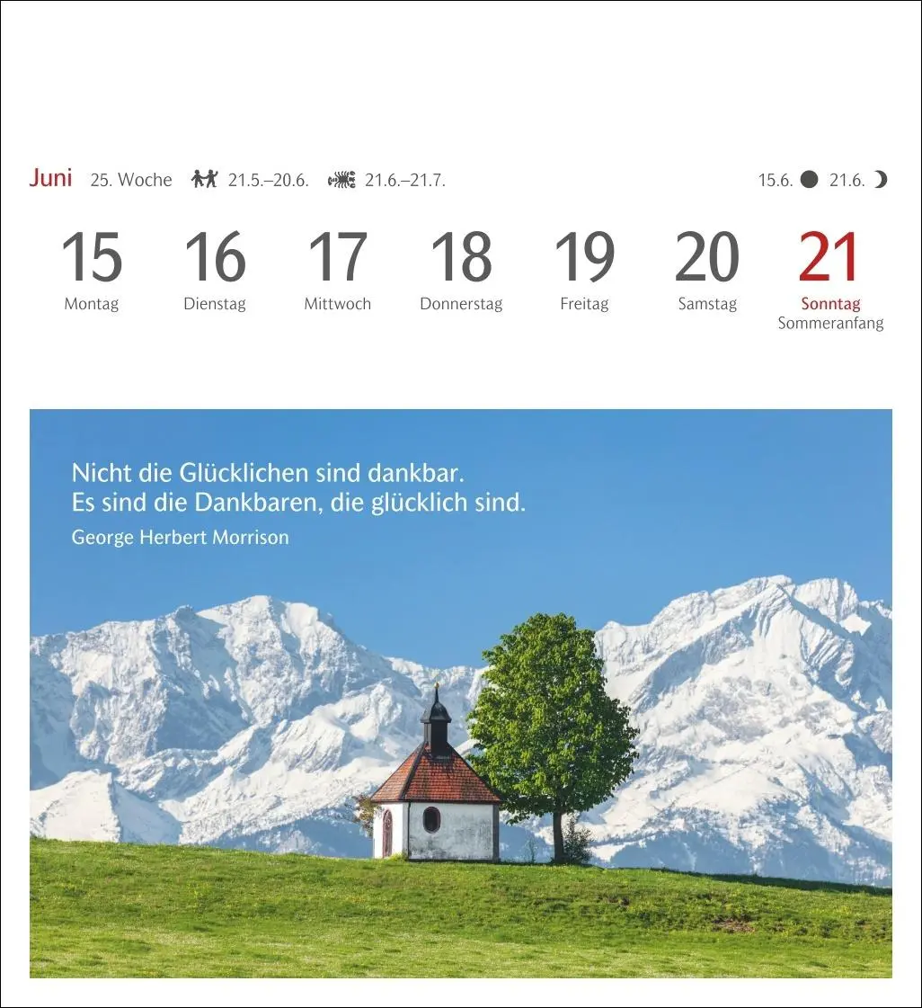 Bild: 9783840036071 | Momente des Glücks Postkartenkalender 2026 - Wochenkalender mit...