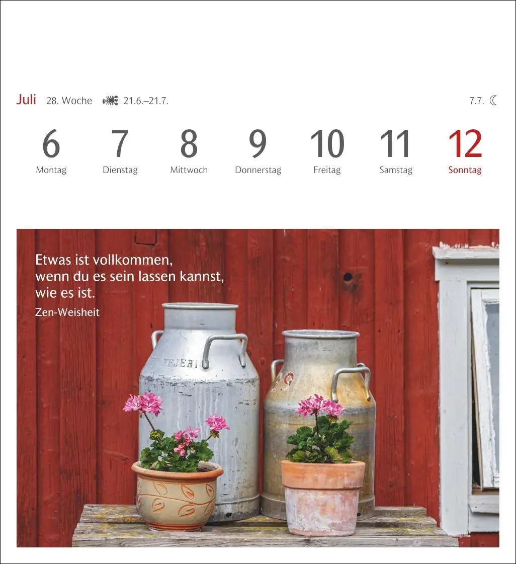 Bild: 9783840036071 | Momente des Glücks Postkartenkalender 2026 - Wochenkalender mit...
