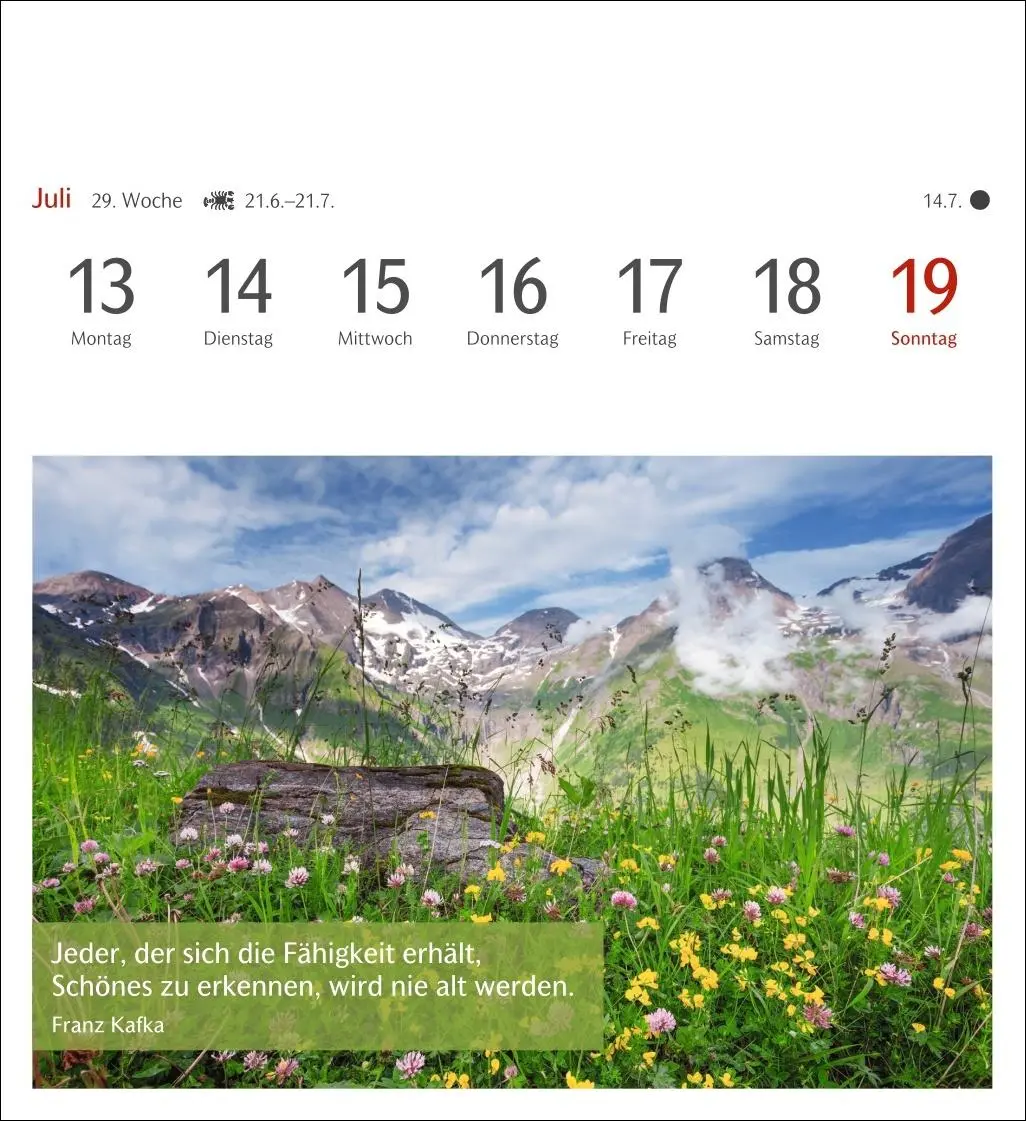 Bild: 9783840036071 | Momente des Glücks Postkartenkalender 2026 - Wochenkalender mit...