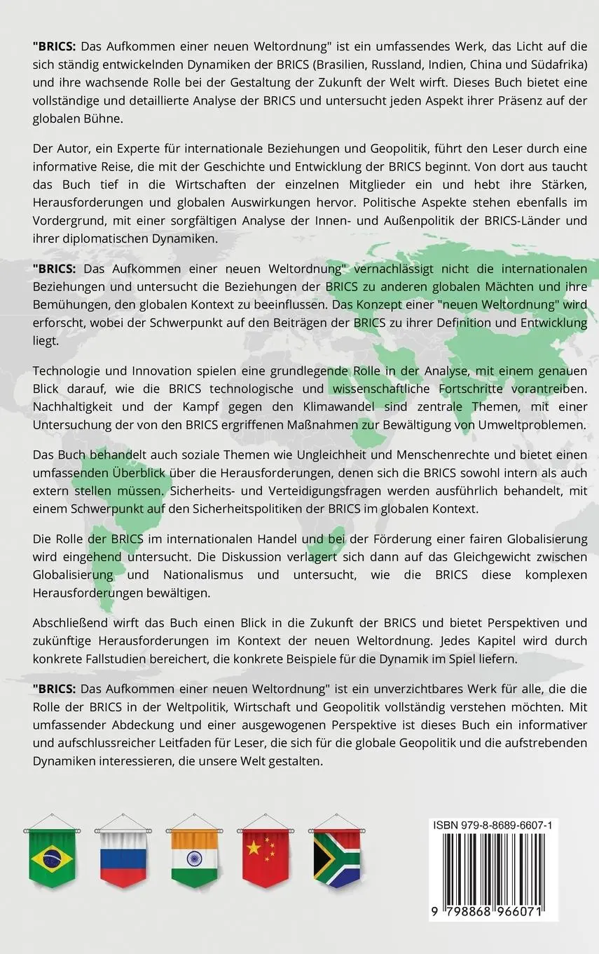 Rückseite: 9798868966071 | Brics | Max Weltweit | Buch | Deutsch | 2023 | EAN 9798868966071