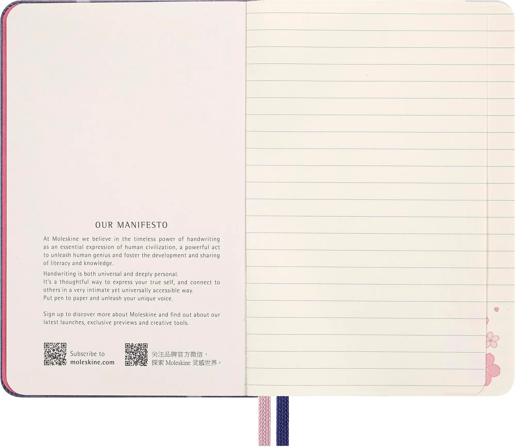 Bild: 8056999276171 | Moleskine Sakura Notizbuch limitierte Ausgabe, P/A6, fester...