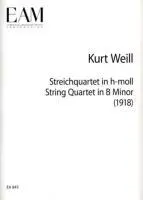 Cover: 9781423436171 | String Quartet in B Minor | Kurt Weill | Taschenbuch | Partitur | 2008