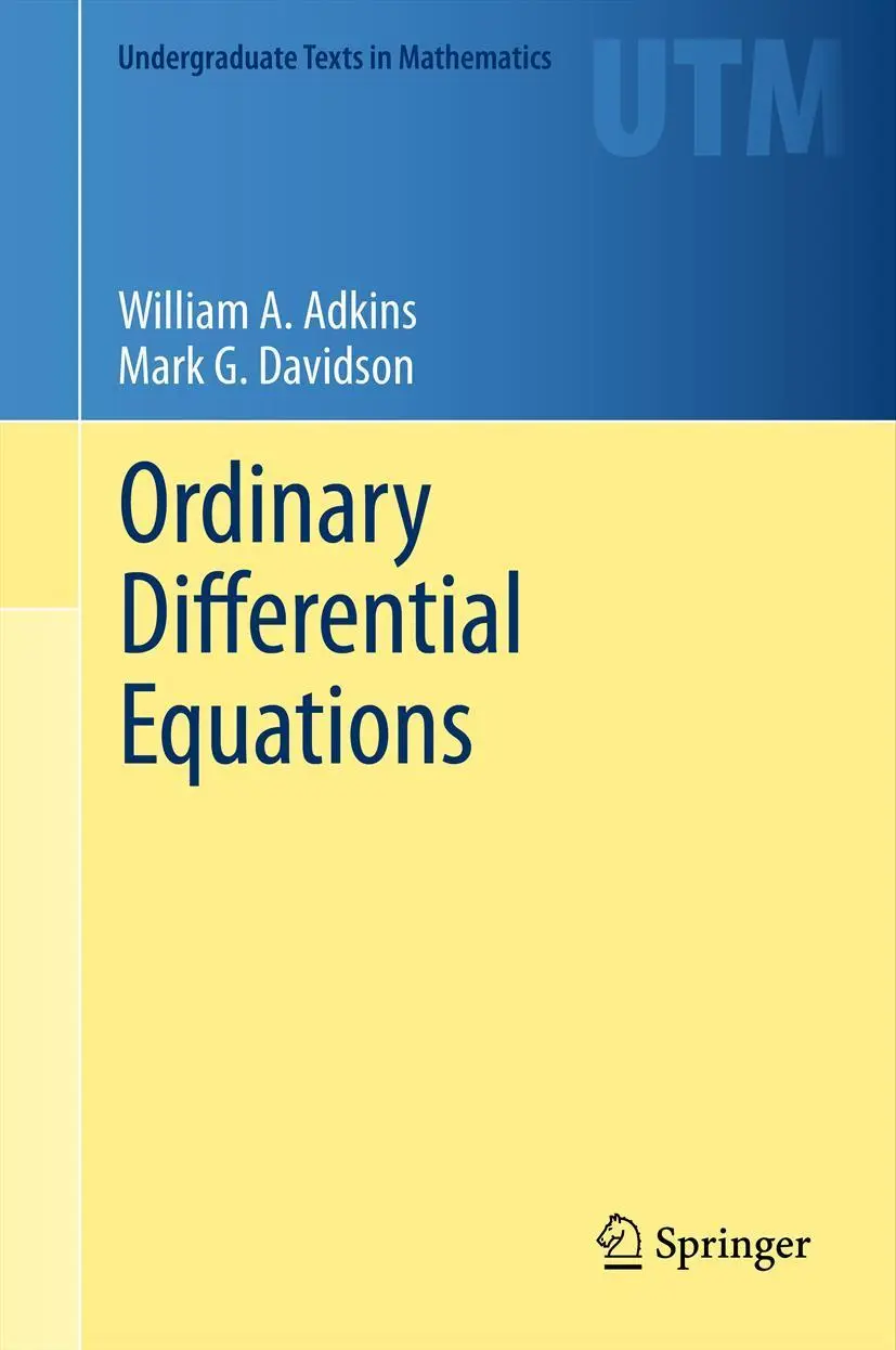 Cover: 9781461436171 | Ordinary Differential Equations | Mark G. Davidson (u. a.) | Buch