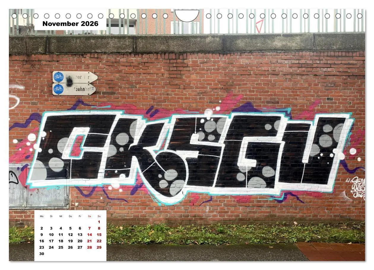Bild: 9783457756171 | Hamburg Graffiti (Wandkalender 2026 DIN A4 quer), CALVENDO...