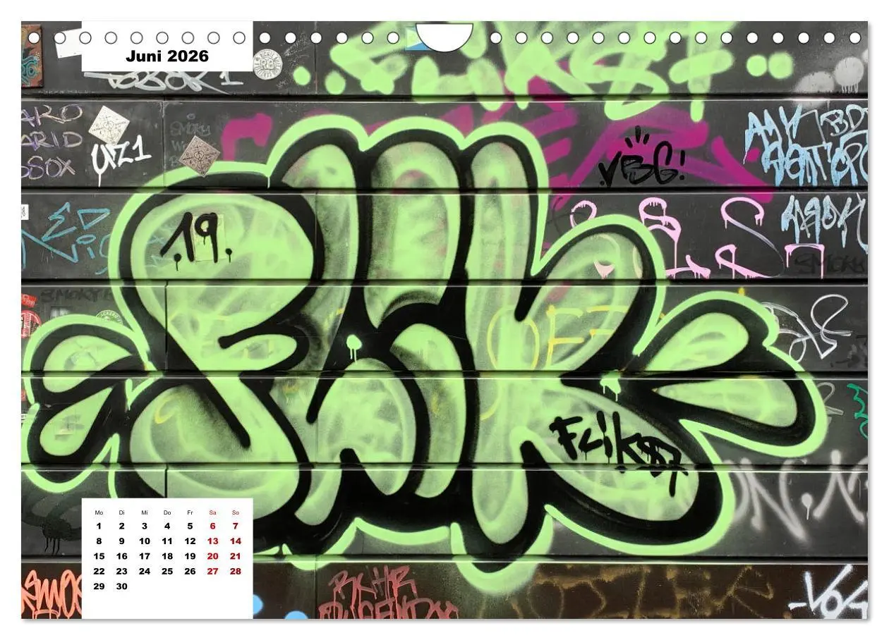 Bild: 9783457756171 | Hamburg Graffiti (Wandkalender 2026 DIN A4 quer), CALVENDO...