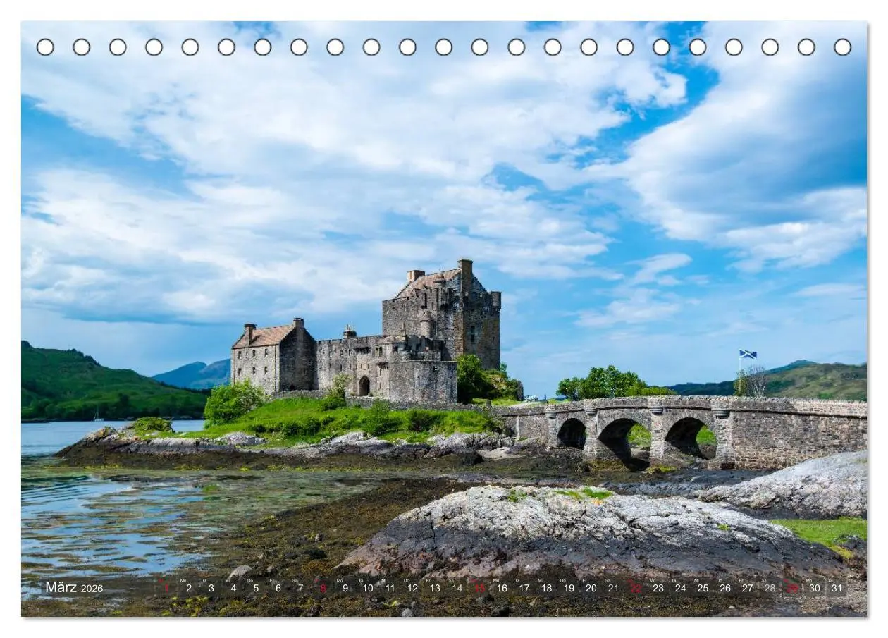 Bild: 9783516086171 | Quer durch Schottland (Tischkalender 2026 DIN A5 quer), CALVENDO...