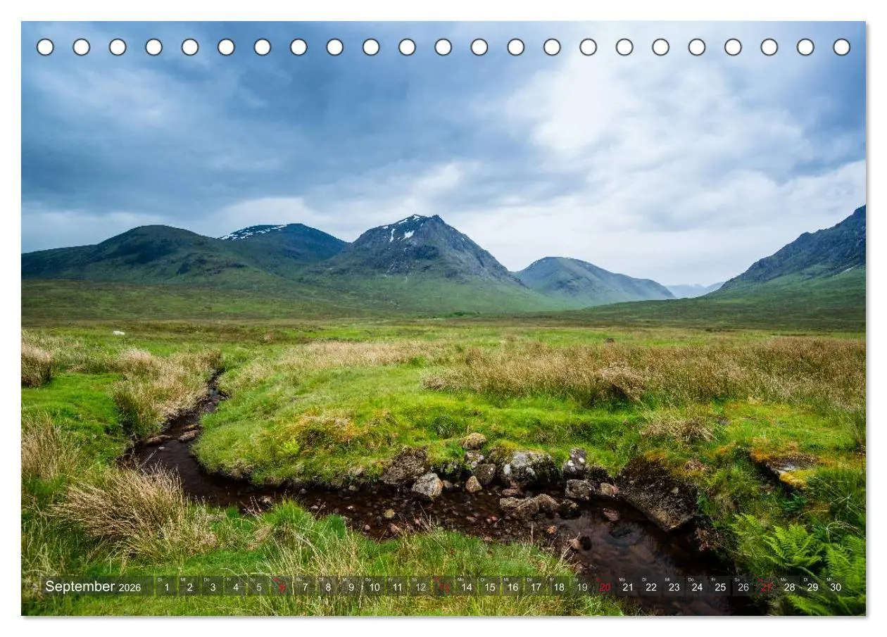 Bild: 9783516086171 | Quer durch Schottland (Tischkalender 2026 DIN A5 quer), CALVENDO...