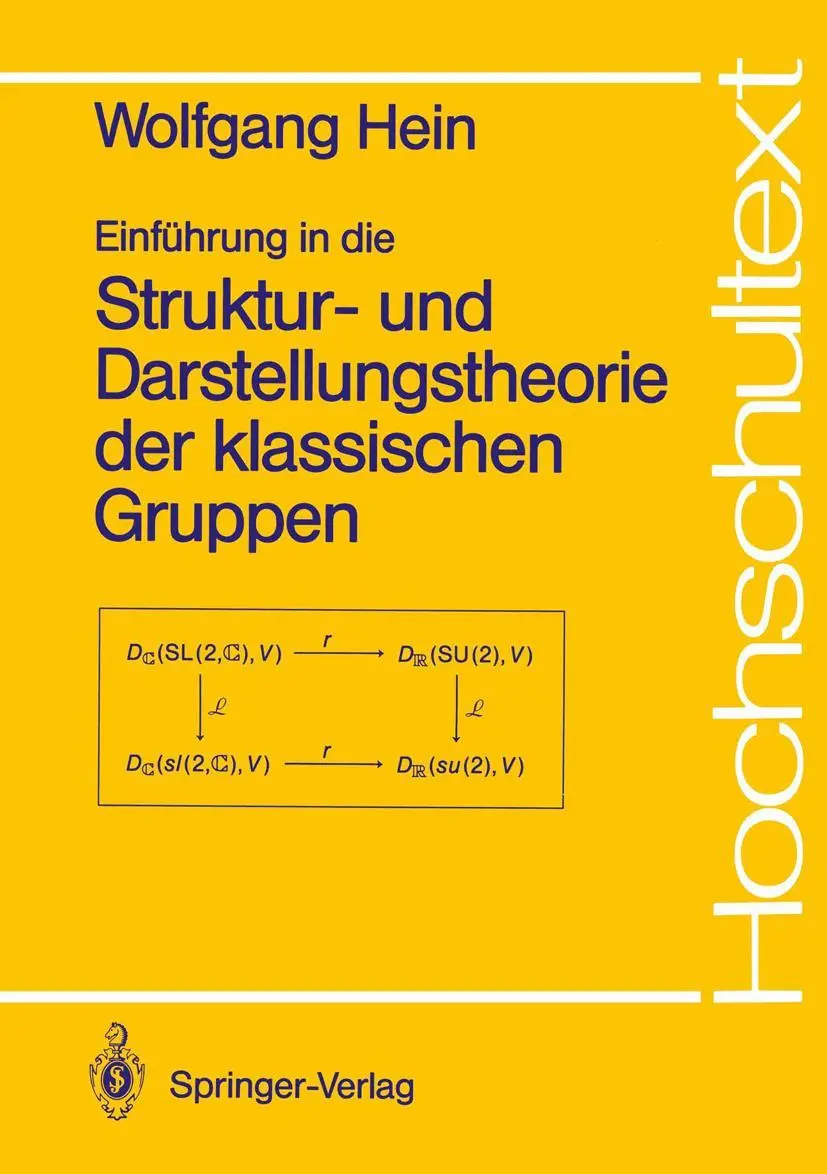 Cover: 9783540506171 | Einführung in die Struktur- und Darstellungstheorie der klassischen...