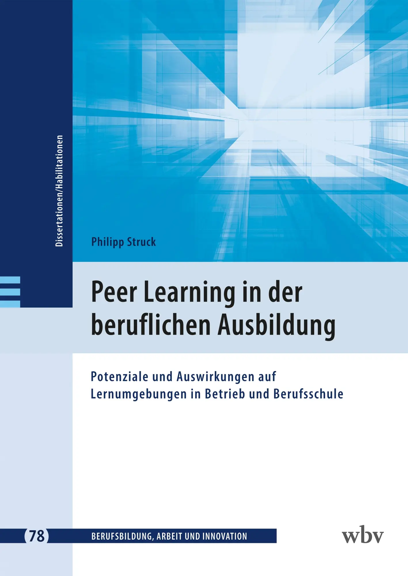 Cover: 9783763976171 | Peer Learning in der beruflichen Ausbildung | Philipp Struck | Buch
