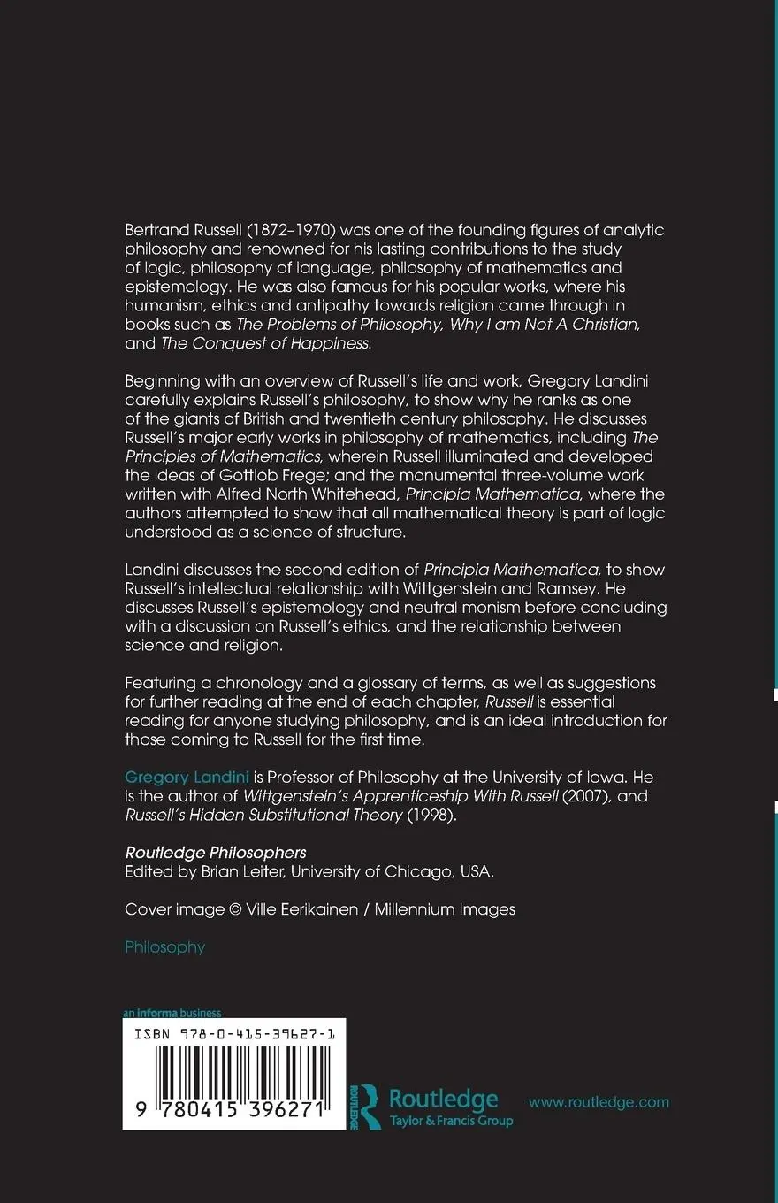 Rückseite: 9780415396271 | Russell | Gregory Landini | Taschenbuch | Einband - flex.(Paperback)