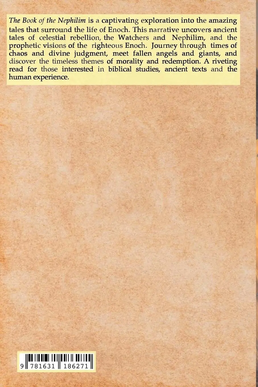 Rückseite: 9781631186271 | The Book of the Nephilim | Christian Apocrypha Series | Enoch | Buch