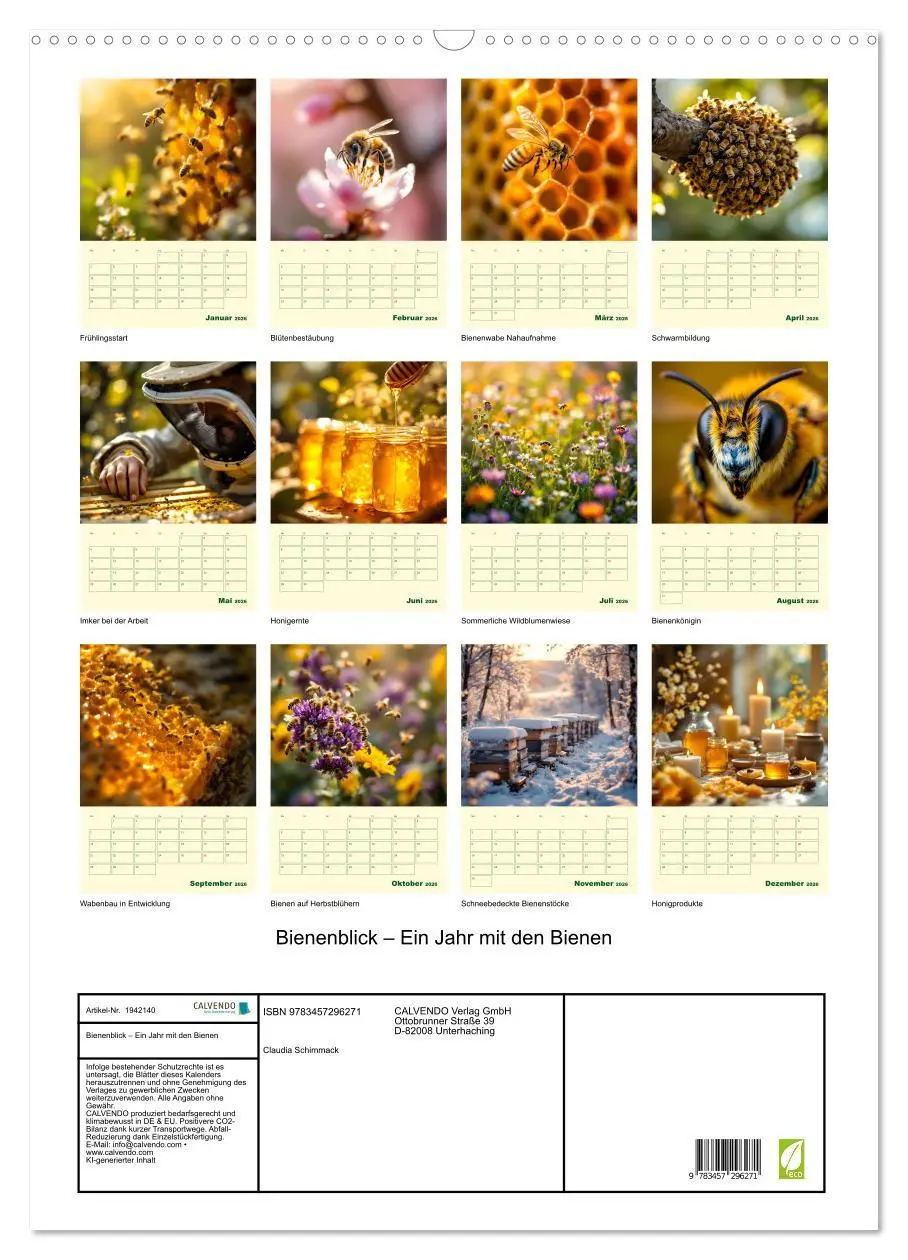 Bild: 9783457296271 | Bienenblick - Ein Jahr mit den Bienen (Wandkalender 2026 DIN A2...