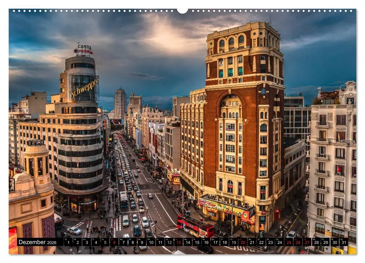 Bild: 9783457986271 | Metropole Madrid (Wandkalender 2026 DIN A2 quer), CALVENDO...
