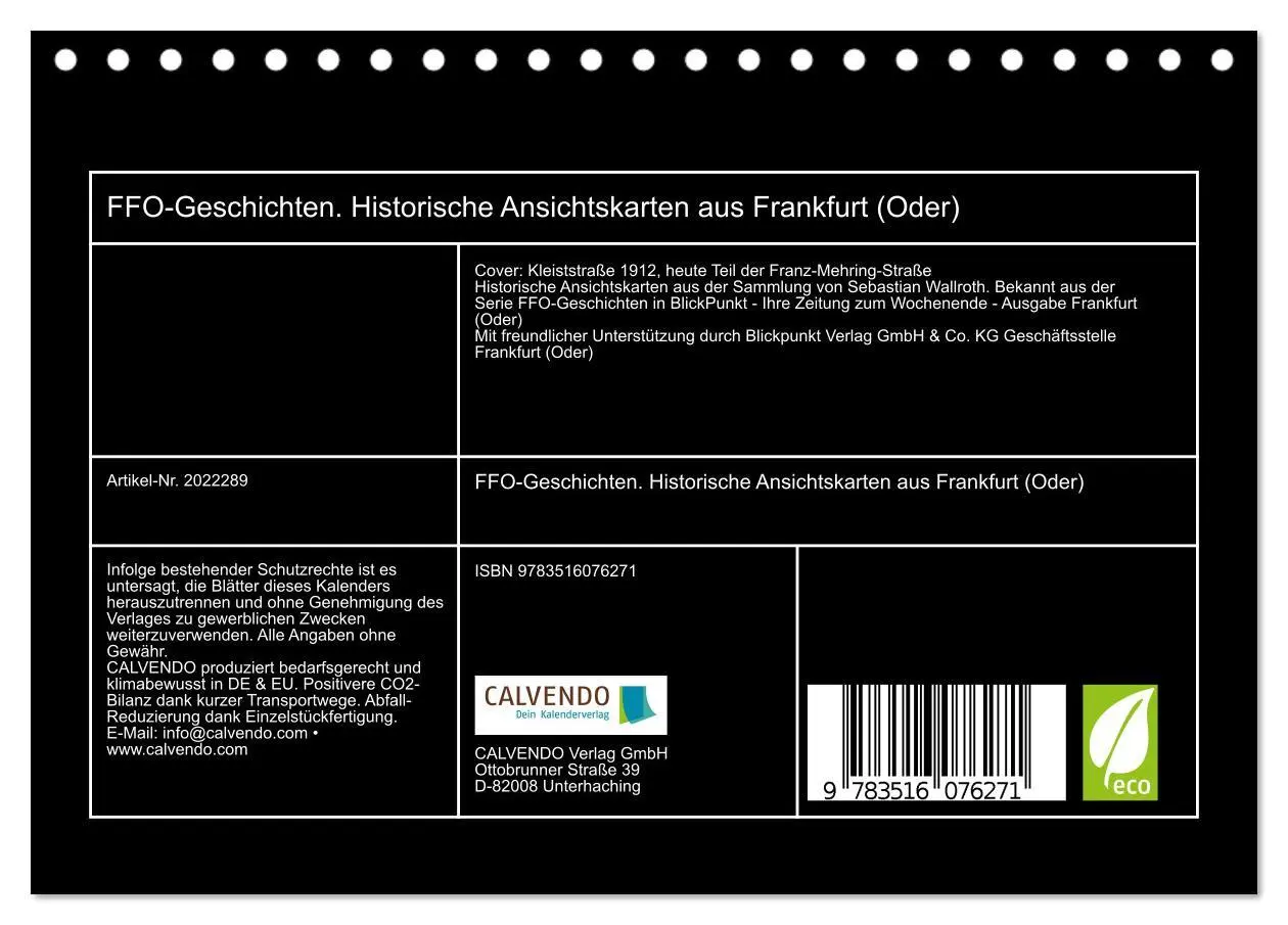 Bild: 9783516076271 | FFO-Geschichten. Historische Ansichtskarten aus Frankfurt (Oder)...