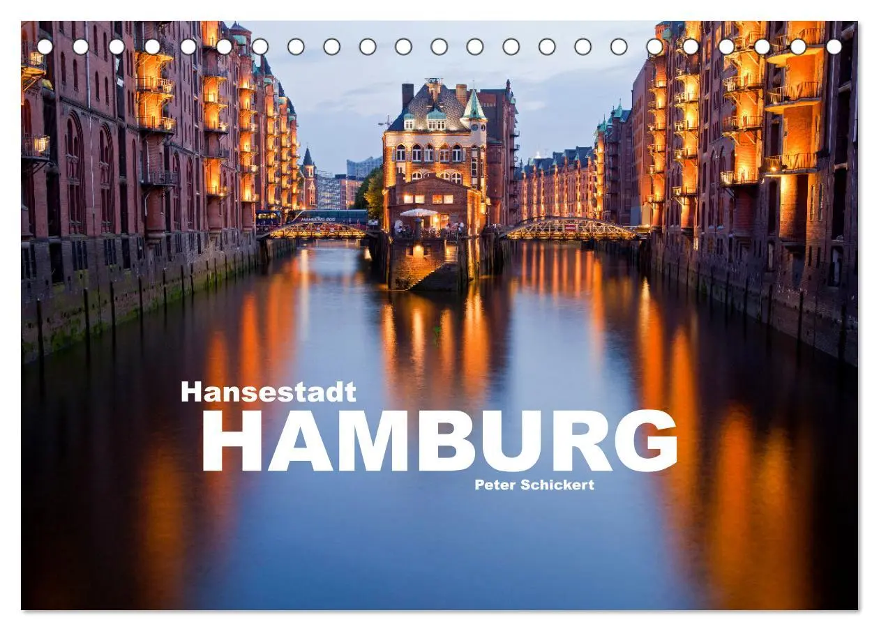 Cover: 9783516146271 | Hansestadt Hamburg (Tischkalender 2026 DIN A5 quer), CALVENDO...