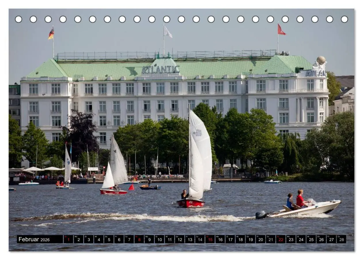 Bild: 9783516146271 | Hansestadt Hamburg (Tischkalender 2026 DIN A5 quer), CALVENDO...