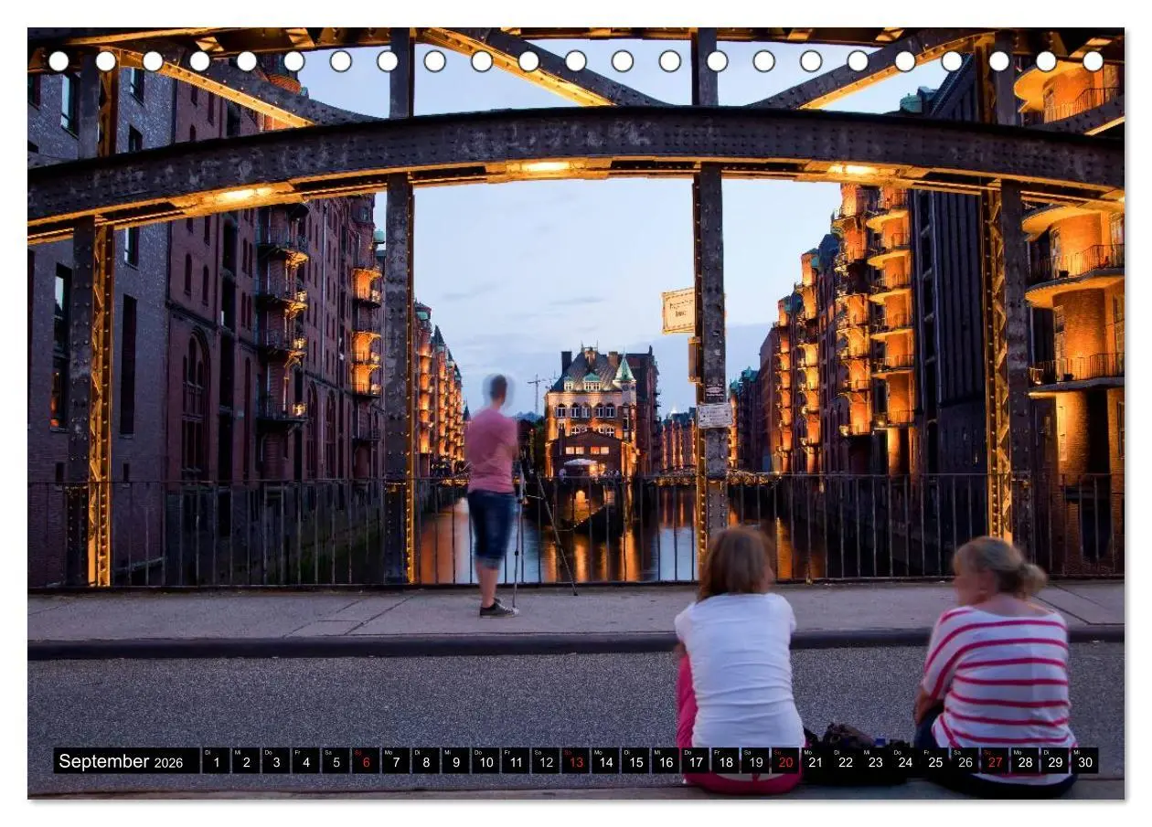 Bild: 9783516146271 | Hansestadt Hamburg (Tischkalender 2026 DIN A5 quer), CALVENDO...