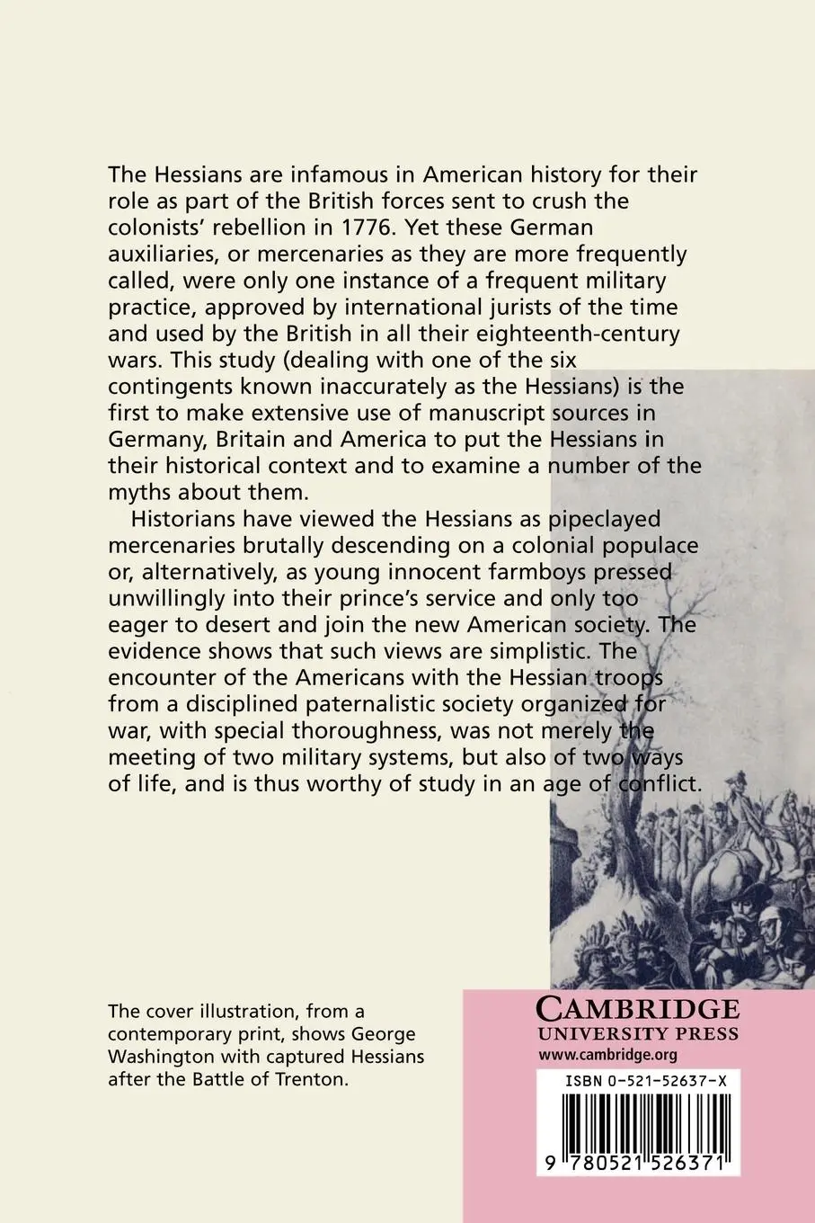Rückseite: 9780521526371 | The Hessians | Rodney Atwood (u. a.) | Taschenbuch | Englisch | 2002