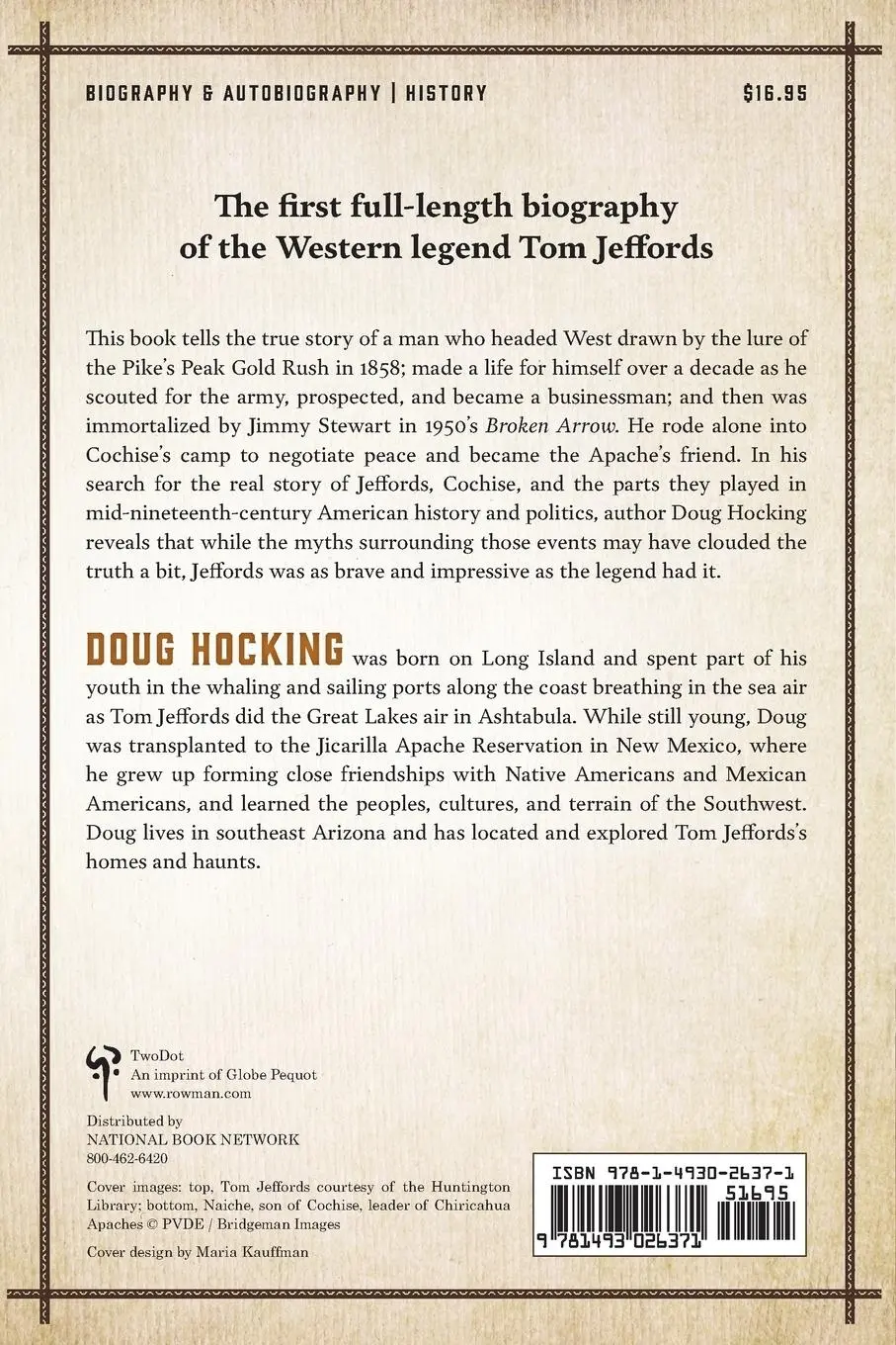 Rückseite: 9781493026371 | Tom Jeffords | Friend of Cochise | Doug Hocking | Taschenbuch | 2017