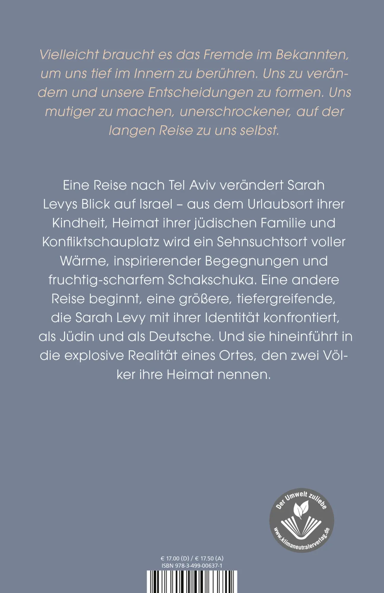 Rückseite: 9783499006371 | Fünf Wörter für Sehnsucht | Sarah Levy | Taschenbuch | 368 S. | 2022