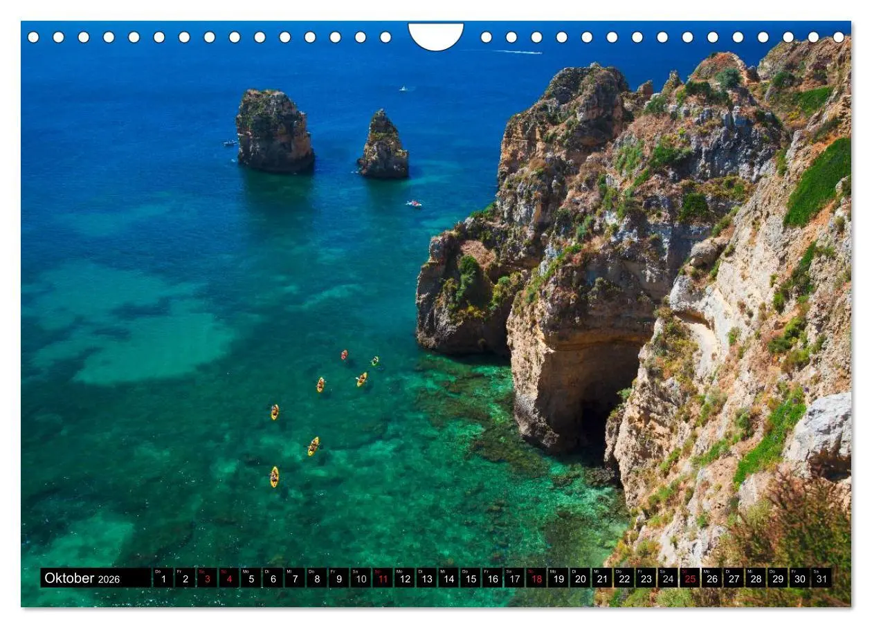 Bild: 9783516066371 | Strände, Felsen und Meer - ALGARVE 2026 (Wandkalender 2026 DIN A4...