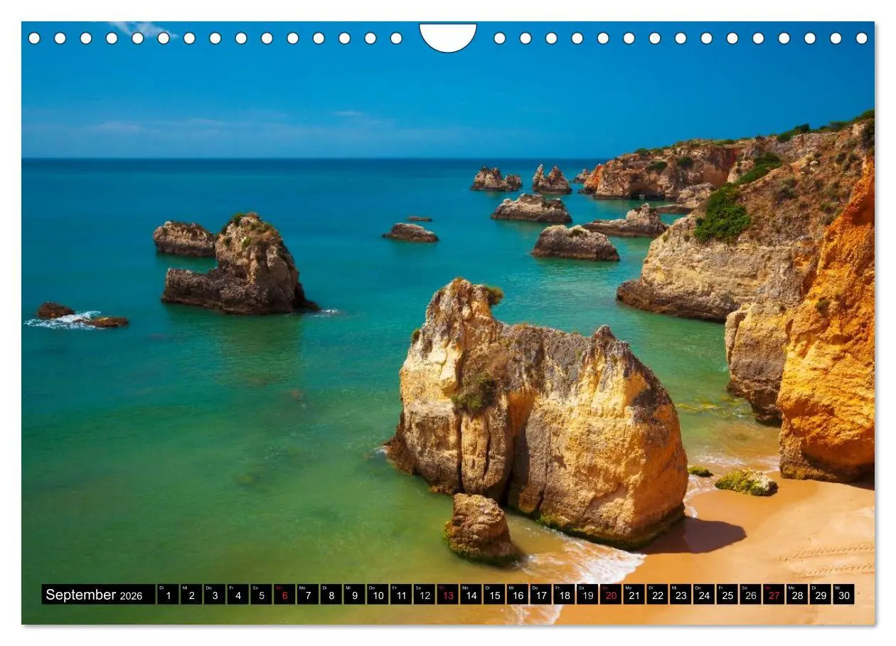 Bild: 9783516066371 | Strände, Felsen und Meer - ALGARVE 2026 (Wandkalender 2026 DIN A4...