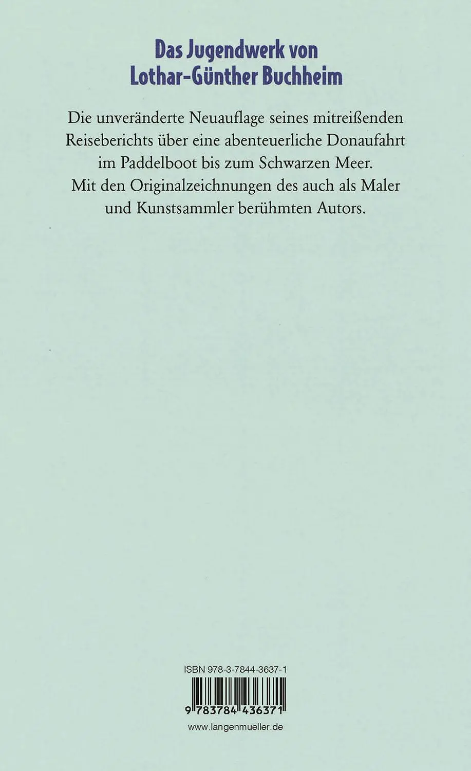 Rückseite: 9783784436371 | Tage und Nächte steigen aus dem Strom | Eine Donaufahrt | Buchheim