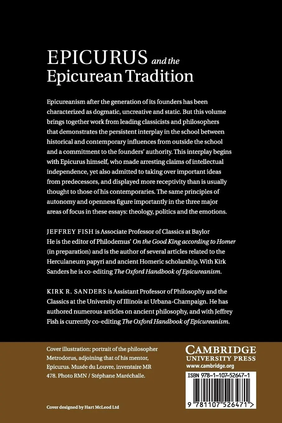Rückseite: 9781107526471 | Epicurus and the Epicurean Tradition | Jeffrey Fish (u. a.) | Buch