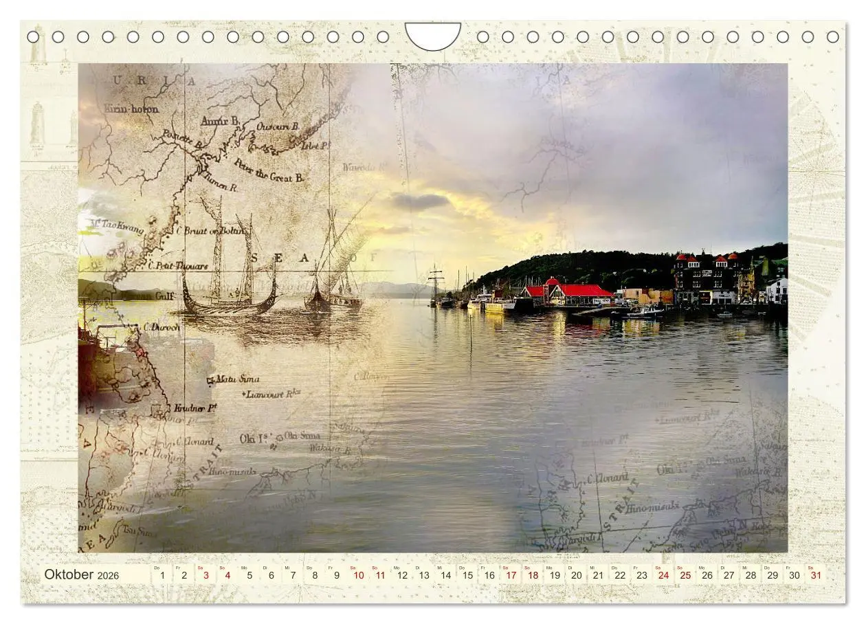 Bild: 9783457586471 | Seekarten der Träume (Wandkalender 2026 DIN A4 quer), CALVENDO...