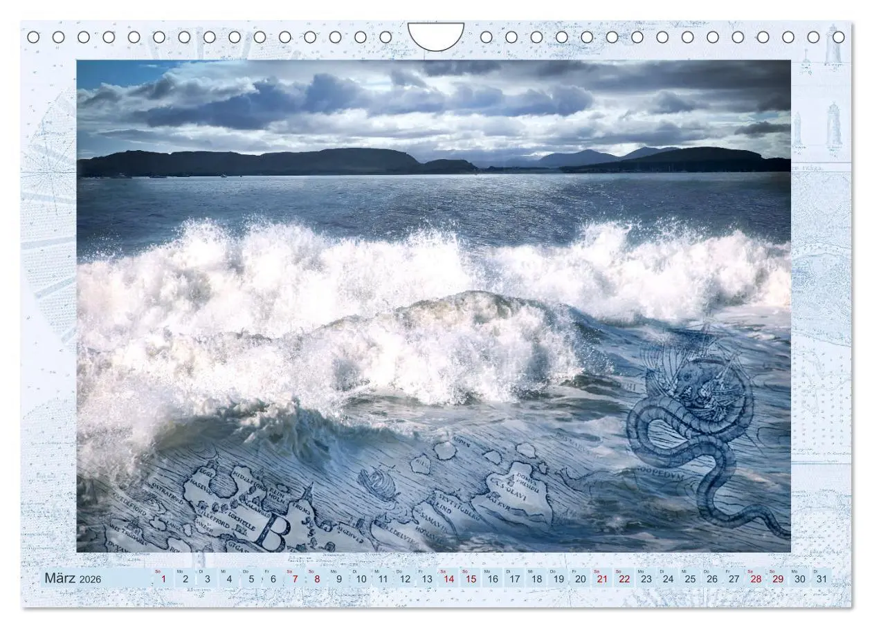 Bild: 9783457586471 | Seekarten der Träume (Wandkalender 2026 DIN A4 quer), CALVENDO...