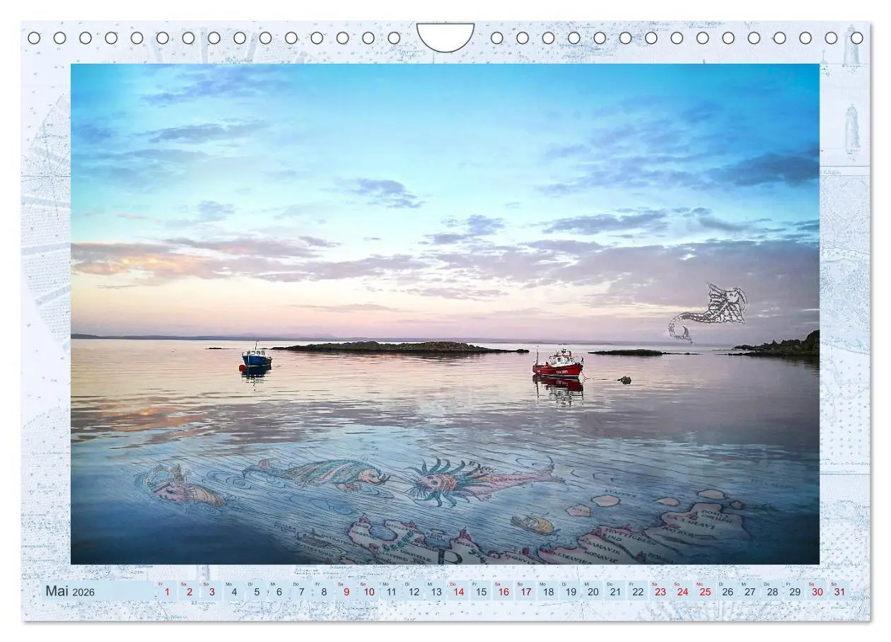 Bild: 9783457586471 | Seekarten der Träume (Wandkalender 2026 DIN A4 quer), CALVENDO...