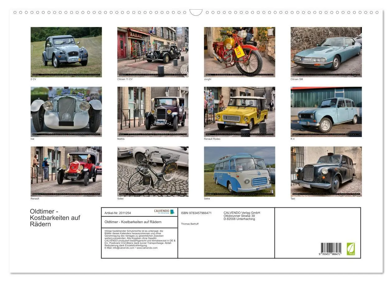 Bild: 9783457966471 | Oldtimer - Kostbarkeiten auf Rädern (Wandkalender 2026 DIN A2...