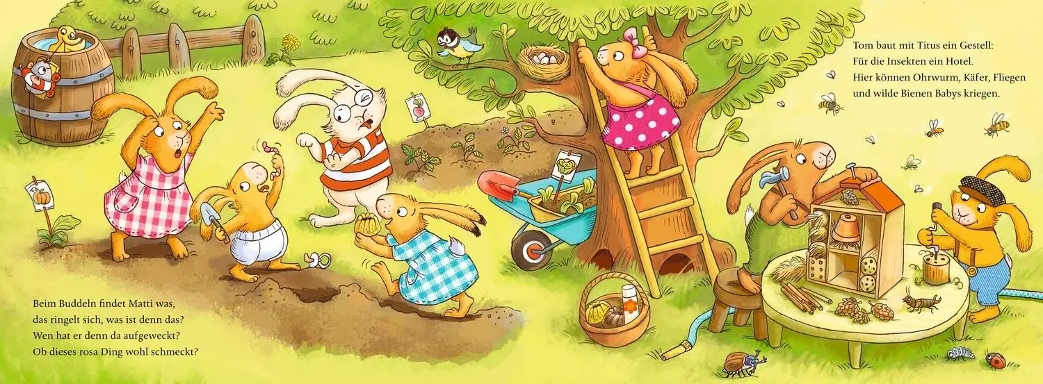 Bild: 9783751206471 | Wenn sieben kleine Gartenhasen zu Käfern und Radieschen rasen | Praml