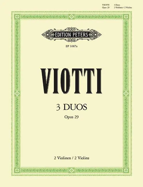 Cover: 9790014006471 | 3 Duos Op. 29 | Giovanni Battista Viotti | Taschenbuch | Buch | 2022