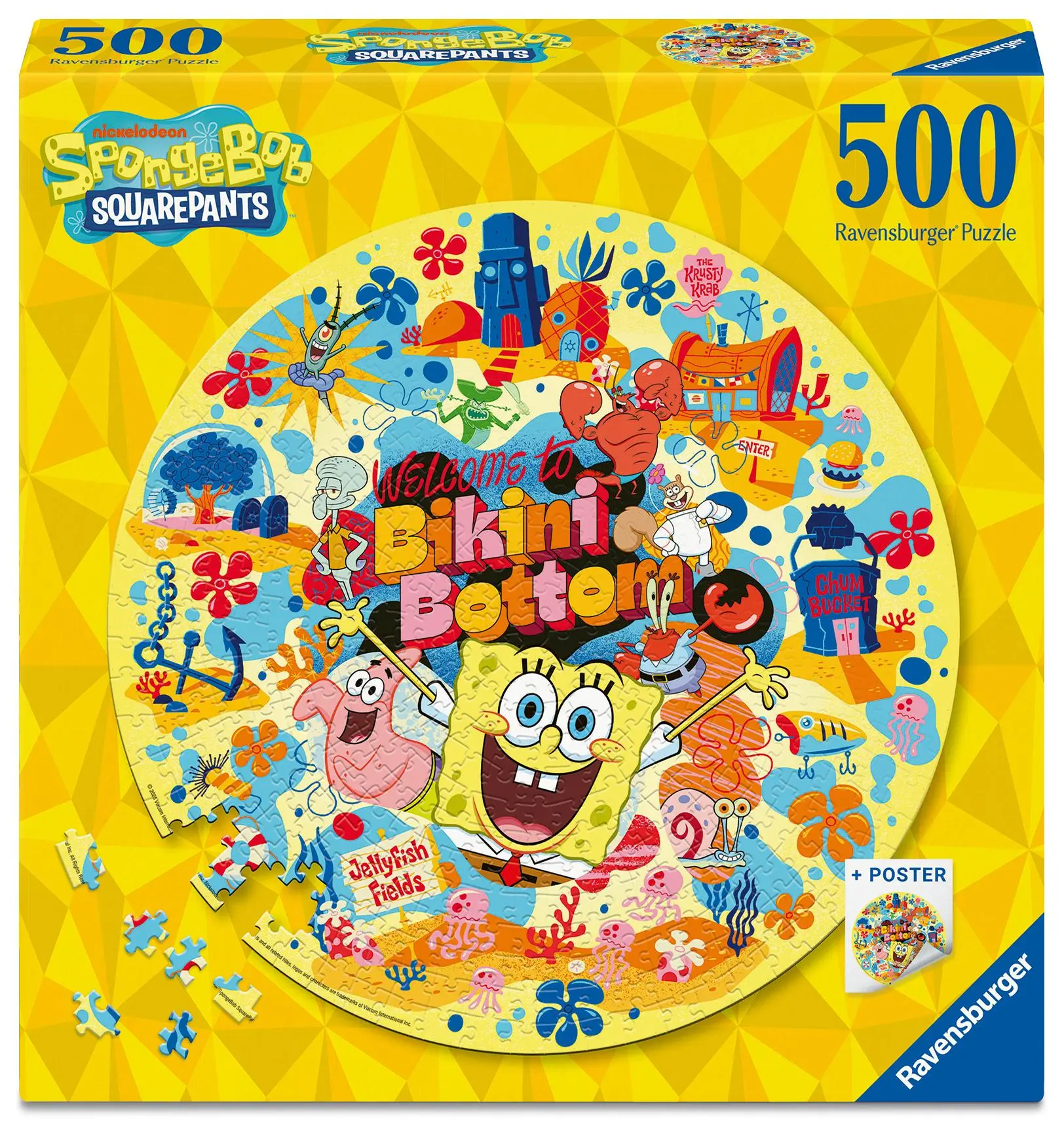 Cover: 4005555016571 | Erwachsenenpuzzle 500 Teile - SpongeBob Schwammkopf - Spongebob | 2025