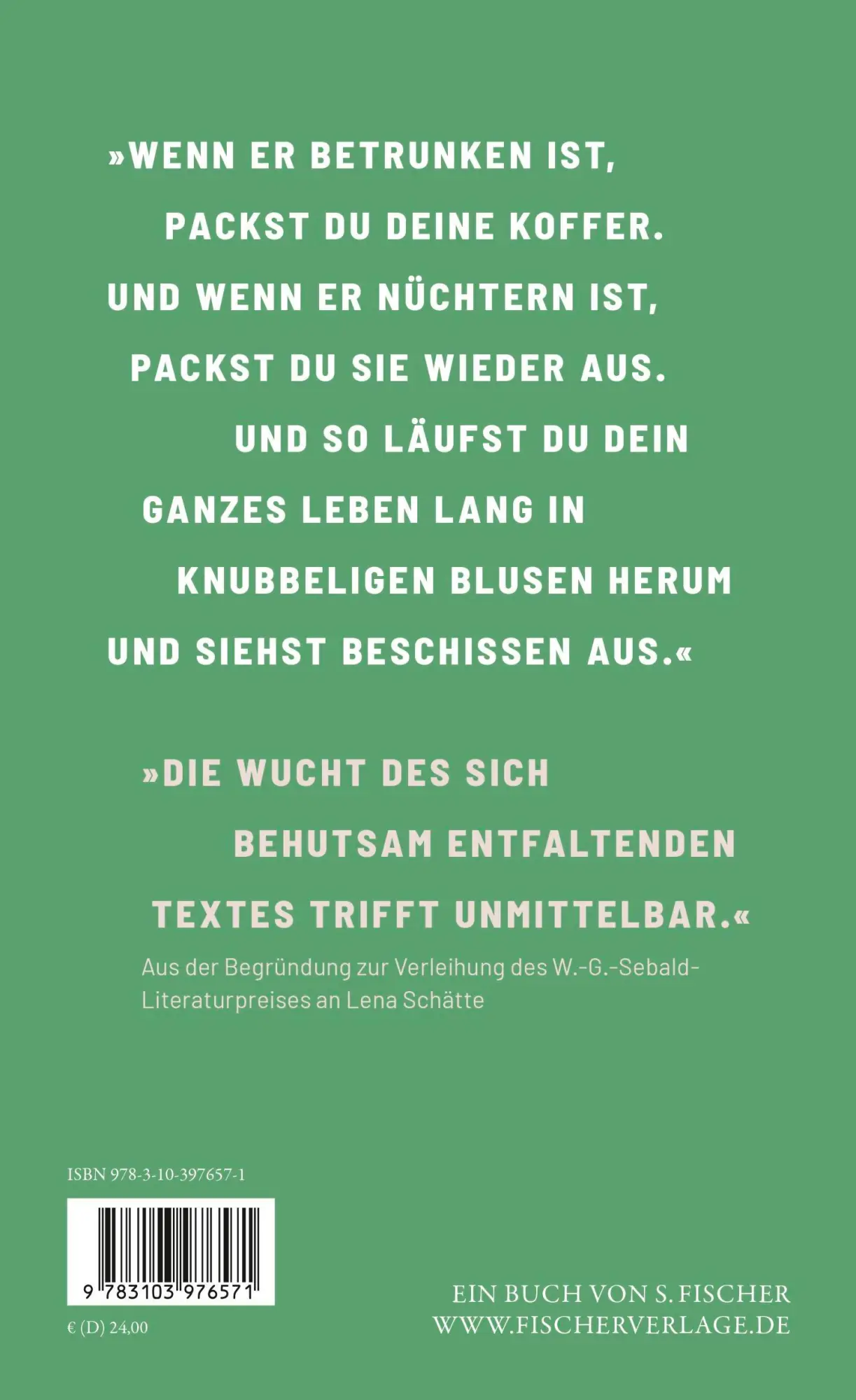 Rückseite: 9783103976571 | Das Schwarz an den Händen meines Vaters | Roman | Lena Schätte | Buch
