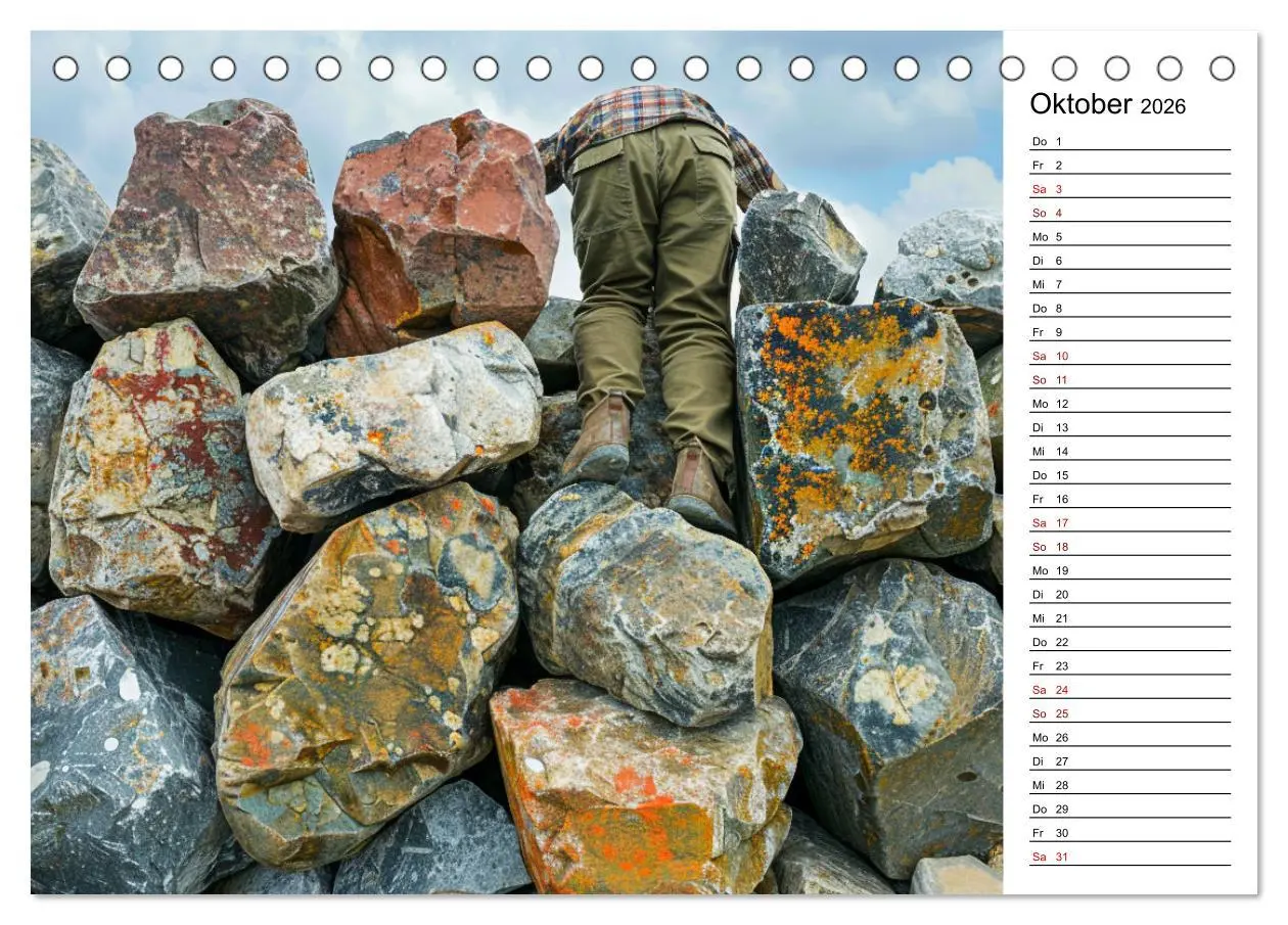 Bild: 9783457406571 | Der Geocaching Found it Kalender (Tischkalender 2026 DIN A5 quer),...