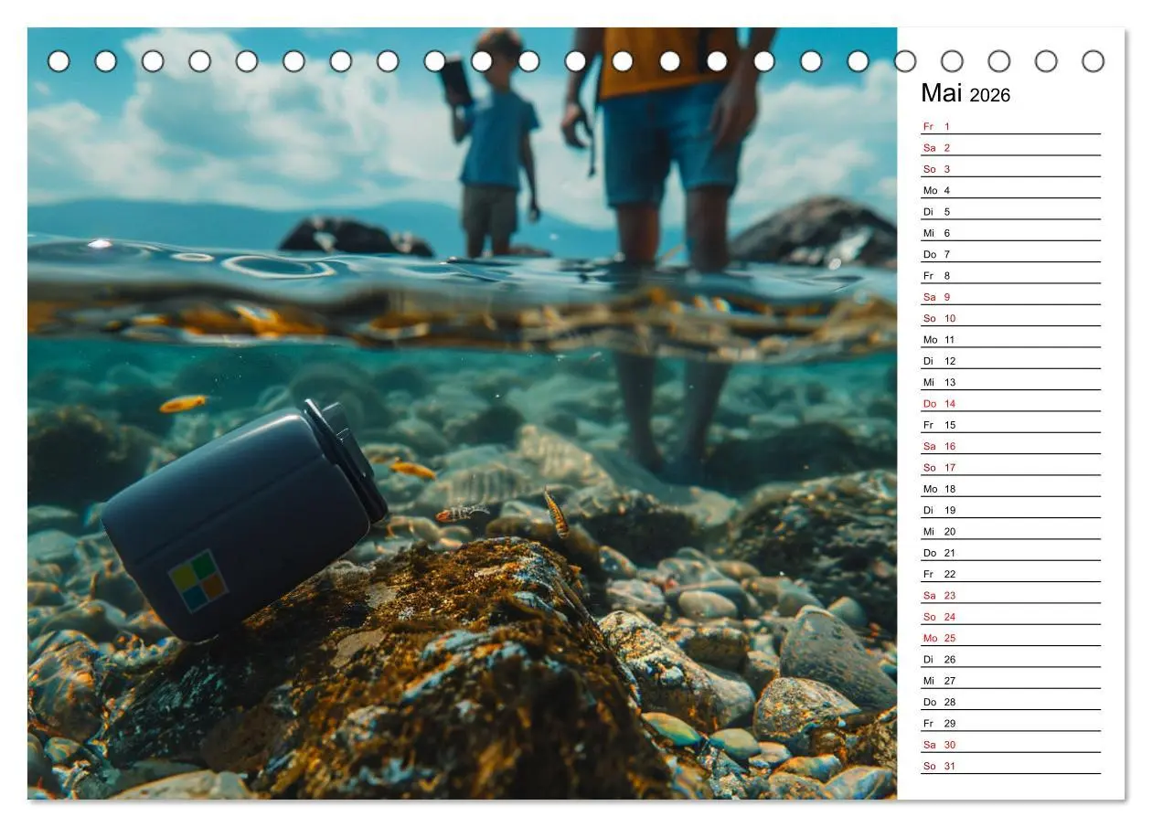 Bild: 9783457406571 | Der Geocaching Found it Kalender (Tischkalender 2026 DIN A5 quer),...