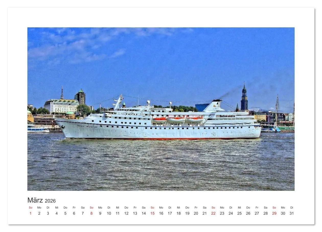 Bild: 9783516046571 | Kreuzfahrtschiffe Kurs Hamburg 2026 (Wandkalender 2026 DIN A2...
