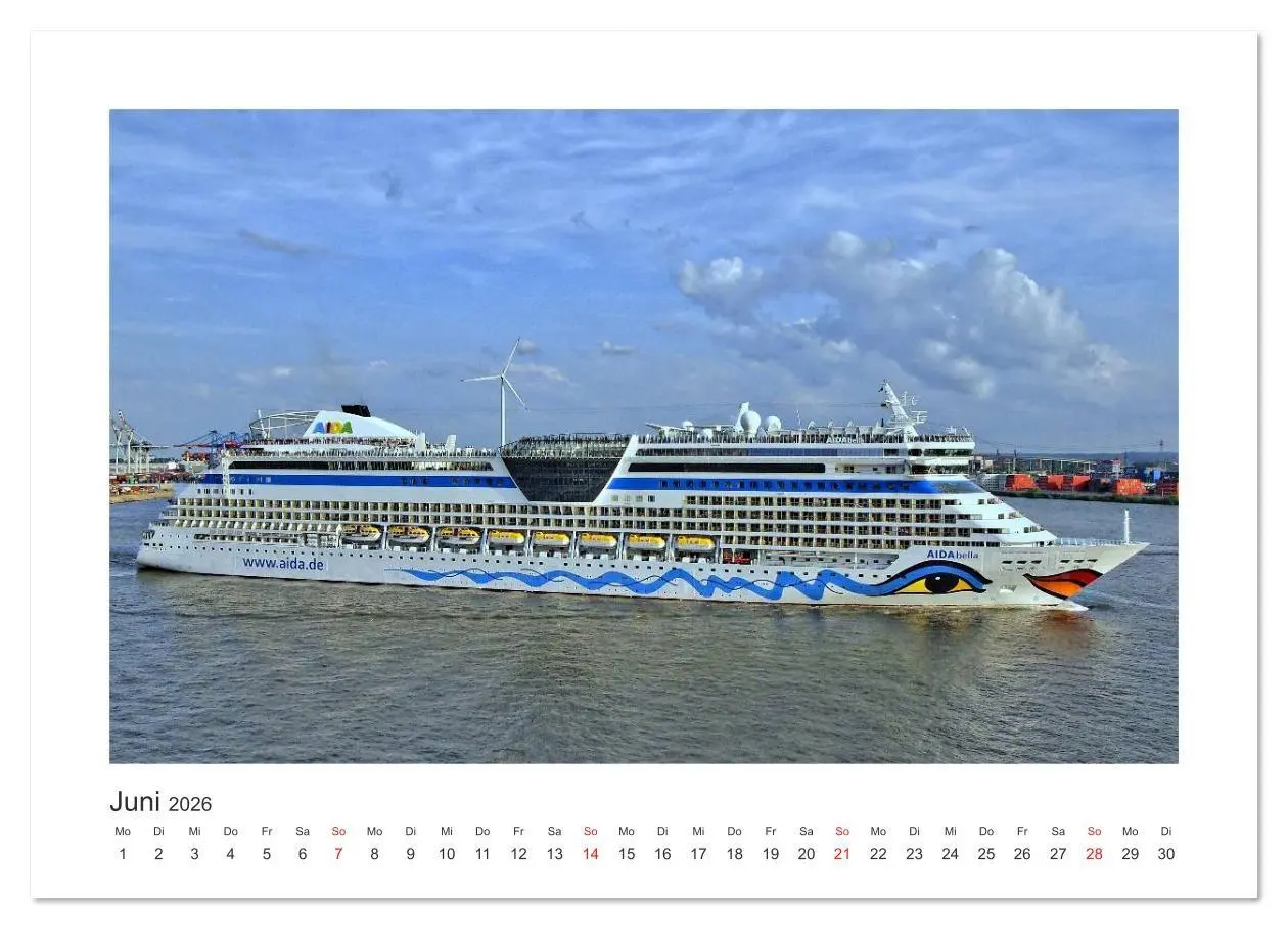 Bild: 9783516046571 | Kreuzfahrtschiffe Kurs Hamburg 2026 (Wandkalender 2026 DIN A2...