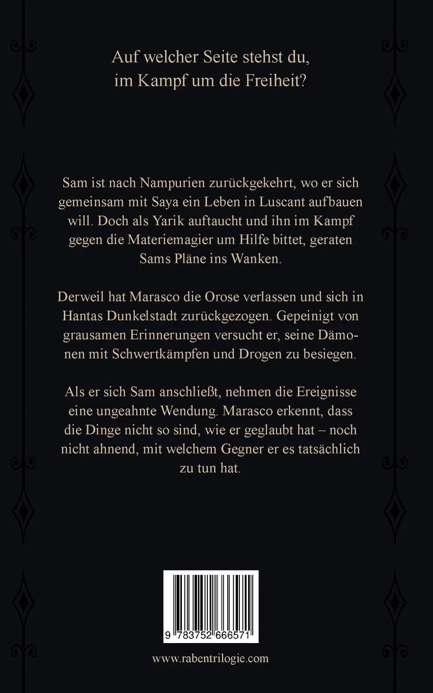 Rückseite: 9783752666571 | Der Kodex der Magier | Raben Trilogie 3 | Manel Cass. Larroh | Buch