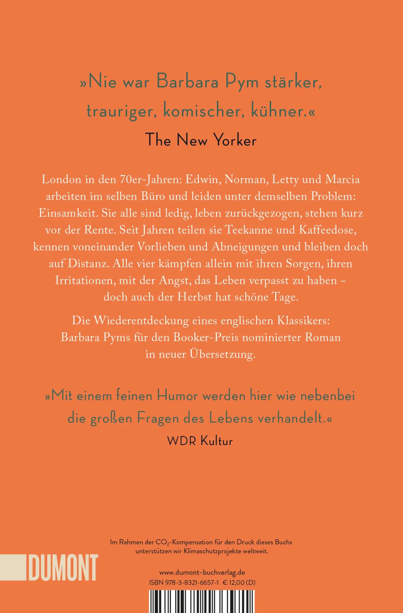 Rückseite: 9783832166571 | Quartett im Herbst | Roman | Barbara Pym | Taschenbuch | 234 S. | 2022